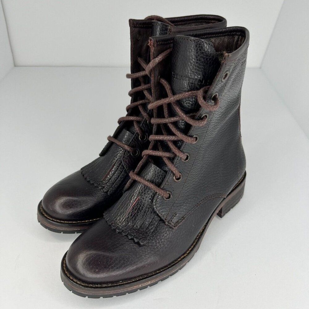 Wolverine Dark Brown Combat Boots